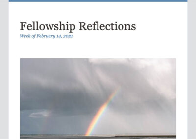 Fellowship Reflections: Transformation