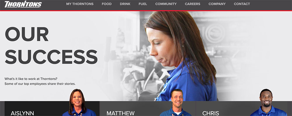 Thorntons Career Success Stories